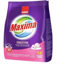 Sano Maxima Sensitive прах за пране, 35 пранета | 1.25 кг