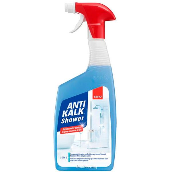 Sano Antikalk – почистващ препарат за душ и баня, 1 L