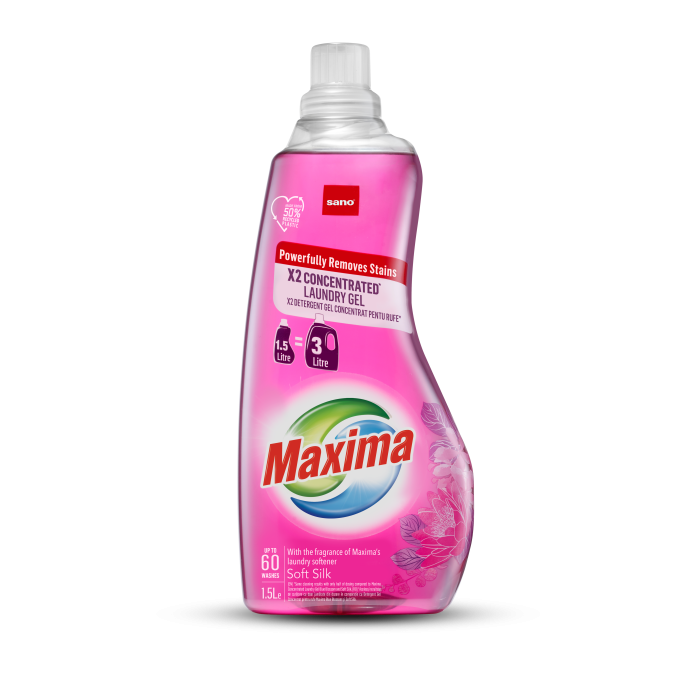 SANO Maxima Soft Silk Концентриран гел за пране, 60 пранета