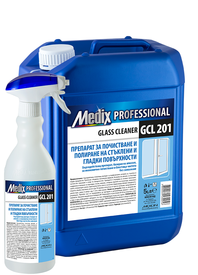 GLASS CLEANER GCL 201 Препарат за почистване и полиране на стъклени и гладки повърхности (момина сълза)
