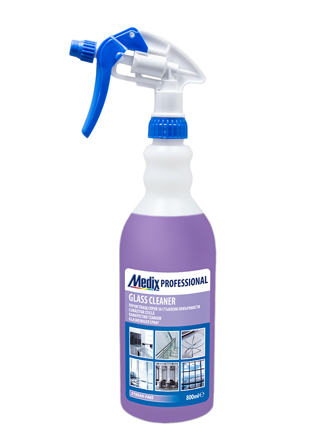 GLASS CLEANER GCL 2008, 800ml Препарат за почистване и полиране на стъклени и гладки повърхности (люляк)