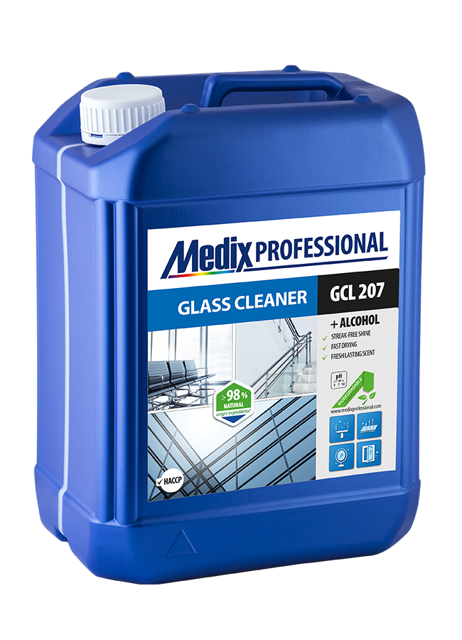 GLASS CLEANER GCL 207, 5L Препарат за почистване и полиране на стъклени и гладки повърхности